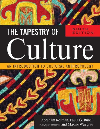The Tapestry Of Culture An Introduction To Cultural Anthropology Ninth Edition Abraham Rosman