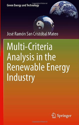 Multi Criteria Analysis In The Renewable Energy Industry 1st Edition Jos Ramn San Cristbal Mateo