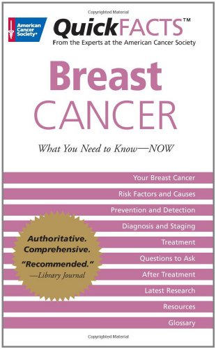 Quickfacts Breast Cancer What You Need To Knownow 1st Edition American Cancer Society