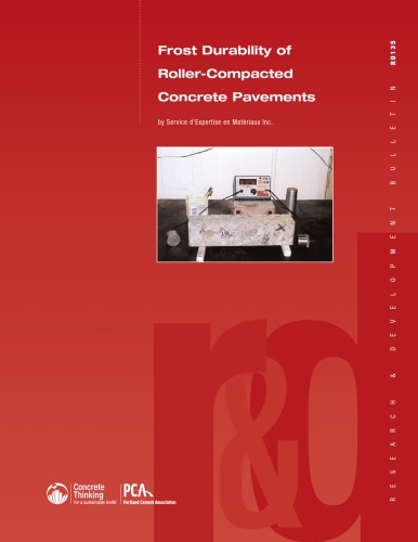 Frost Durability Of Rollercompacted Concrete Pavements Service Dexpertise En Matriaux Inc