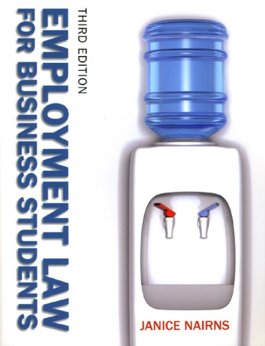 Employment Law For Business Students Uk Edition 3rd Edition Janice Nairns