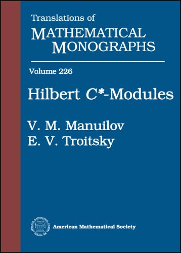 Hilbert Cmodules Vladimir Markovich Manulov Evgeni Vadimovich Troitski