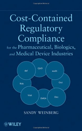 Costcontained Regulatory Compliance For The Pharmaceutical Biologics And Medical Device Industries 1st Edition Sandy Weinberg