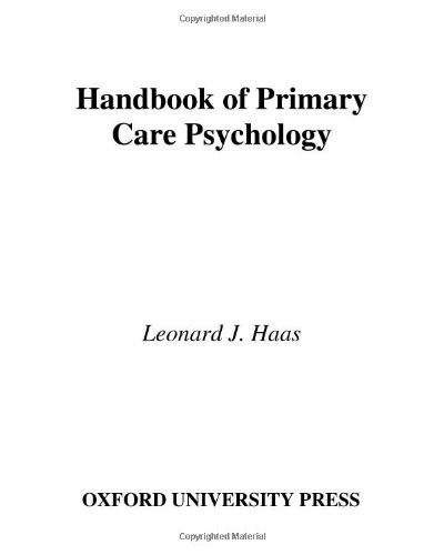 Handbook Of Primary Care Psychology 1st Edition Leonard J Haas