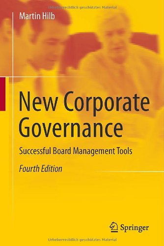 New Corporate Governance Successful Board Management Tools 4th Edition Martin Hilb Auth
