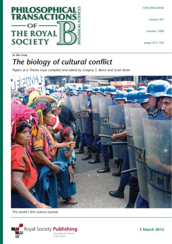 The Biology Of Cultural Conflict Gregory S Berns Scott Atran Editors