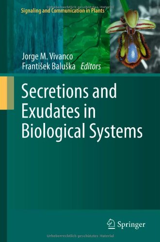 Secretions And Exudates In Biological Systems 1st Edition Clelia Delapea