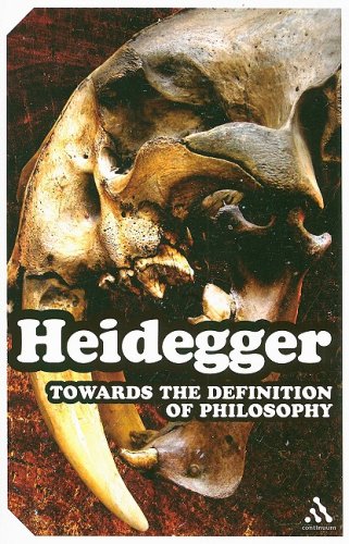 Towards The Definition Of Philosophy Martin Heidegger Ted Sadler