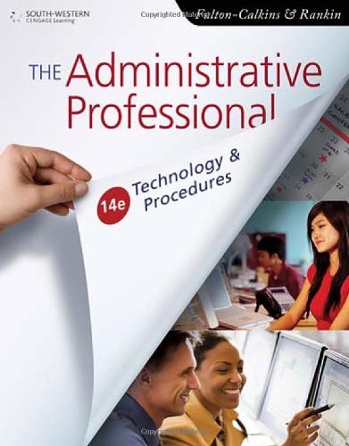 The Administrative Professional Technology Procedures 14th Edition 14th Patsy J Fultoncalkins
