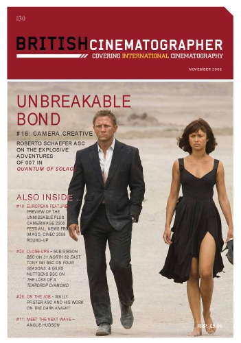 British Cinematographer Magazine November 2008 No 030 30th Edition Ron Prince Editor