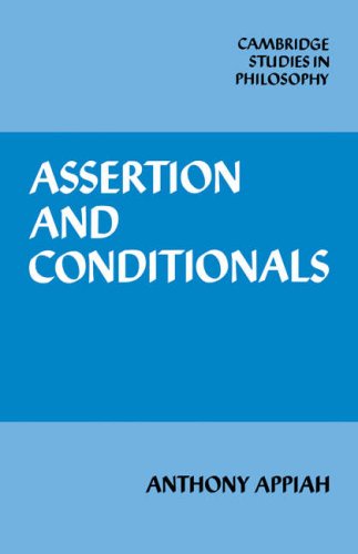 Assertion And Conditionals Anthony Appiah