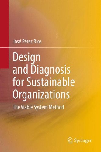 Design And Diagnosis For Sustainable Organizations The Viable System Method 1st Edition Jos Prez Ros Auth