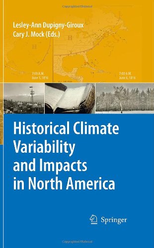 Historical Climate Variability And Impacts In North America 1st Edition Dennis B Blanton