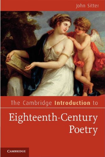 The Cambridge Introduction To Eighteenthcentury Poetry Cambridge Introductions To Literature John Sitter