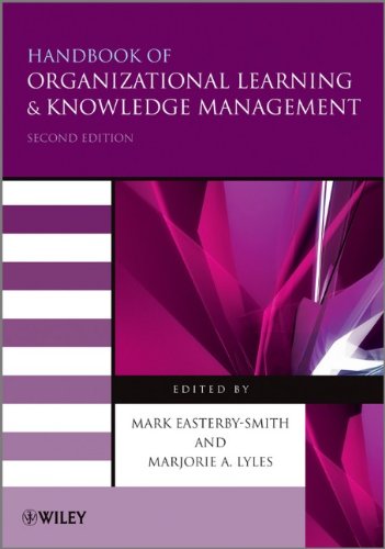 Handbook Of Organizational Learning And Knowledge Management 2nd Ed 2nd Edition Mark Easterbysmith And Marjorie A Lyles Editors