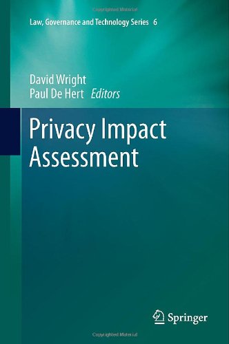 Privacy Impact Assessment 1st Edition David Wright Paul De Hert Auth