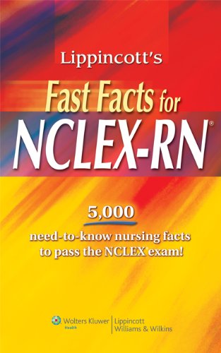 Lippincotts Fast Facts For Nclexrn 1st Edition Lippincott