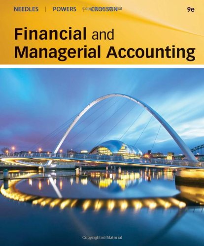 Financial And Managerial Accounting 9th Belverd E Needles Marian Powers