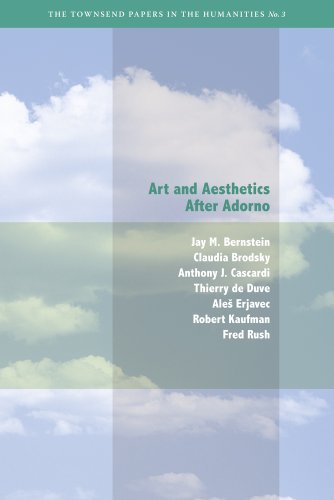 Art And Aesthetics After Adorno 1st Edition J M Bernstein Claudia Brodsky