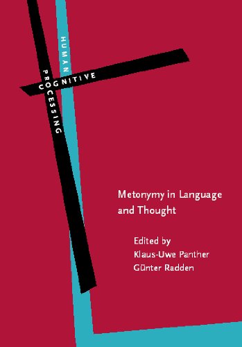 Metonymy In Language And Thought Klausuwe Panther Ed Gnter Radden Ed