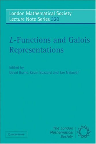 Lfunctions And Galois Representations 1st Edition David Burns