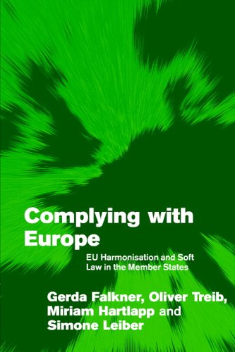 Complying With Europe Eu Harmonisation And Soft Law In The Member States Themes In European Governance Gerda Falkner