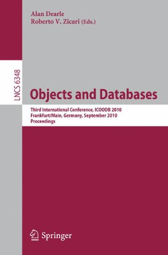 Objects And Databases Third International Conference Icoodb 2010 Frankfurtmain Germany September 2830 2010 Proceedings 1st Edition Stefano Ceri