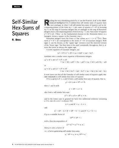 The Mathematical Intelligencer Volume 30 Issue 3 Springer