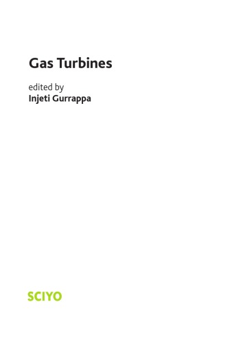 Gas Turbines Edited By Gurrappa Injeti