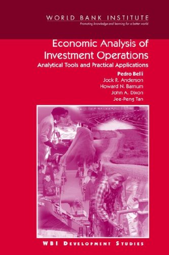 Economic Analysis Of Investment Operations Analytical Tools And Practical Applications Wbi Development Studies Jeepeng Tan