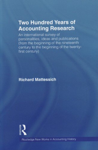 Two Hundred Years Of Accounting Research Richard Mattessich