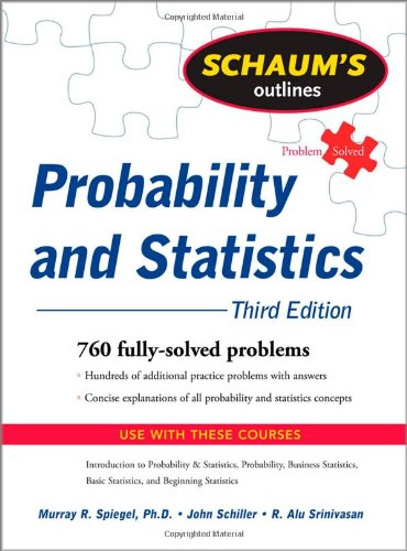 Schaums Outline Of Probability And Statistics 3rd Edition John Schiller