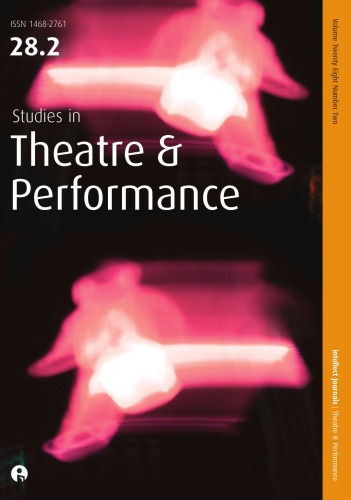 Studies In Theatre Performance 282 2008 Scudd