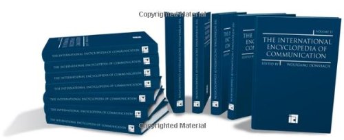 The International Encyclopedia Of Communication 1st Edition Wolfgang Donsbach