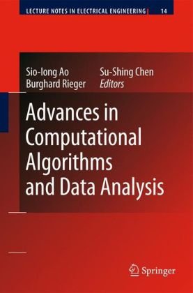Advances In Computational Algorithms And Data Analysis 1st Edition Sioiong Ao