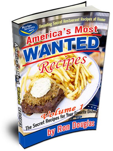 Americas Most Wanted Recipes Volume 1 Ron Douglas