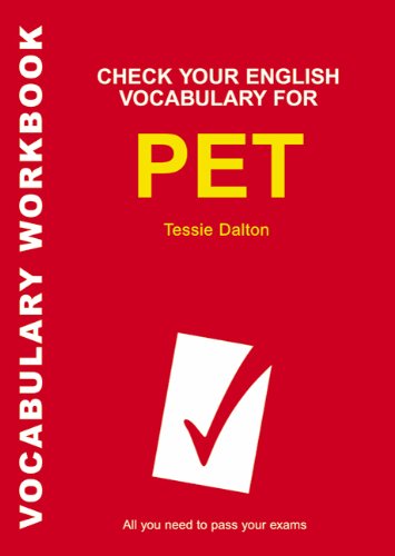 Check Your Vocabulary For Pet Vocabulary Workbook Workbook Tessie Dalton