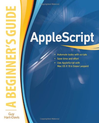 Applescript A Beginners Guide Beginners Guide 1st Edition Guy Hartdavis