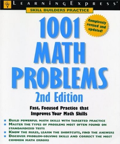 1001 Math Problems 2nd Second Edition Byeditors Editors