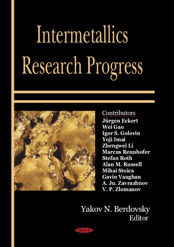 Intermetallics Research Progress Yakov N Berdovsky