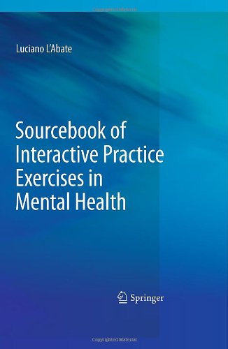 Sourcebook Of Interactive Practice Exercises In Mental Health 1st Edition Luciano Labate Auth