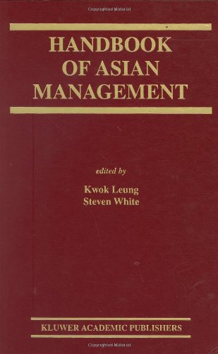 Handbook Of Asian Management Cerc Studies In Comparative Education 1st Edition Kwok Leung