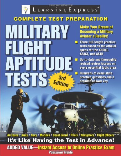 Military Flight Aptitude Tests 3ed 3rd Edition Learningexpress