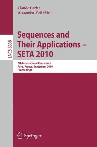 Sequences And Their Applications Seta 2010 6th International Conference Paris France September 1317 2010 Proceedings 1st Edition Jungsoo Chung
