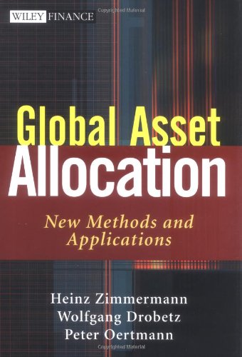 Global Asset Allocation New Methods And Applications Wiley Finance 1st Edition Heinz Zimmermann