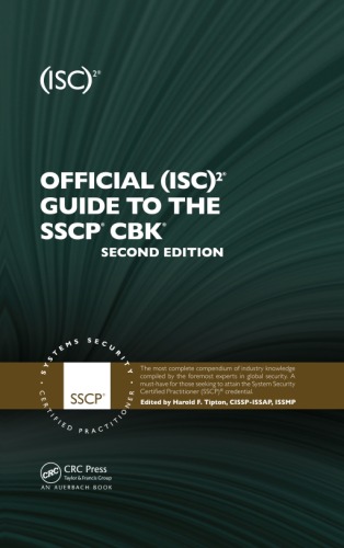 Official Isc2 Guide To The Sscp Cbk Second Edition 2nd Harold F Tipton