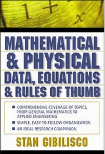 Mathematical And Physical Data Equations And Rules Of Thumb 1st Edition Stan Gibilisco