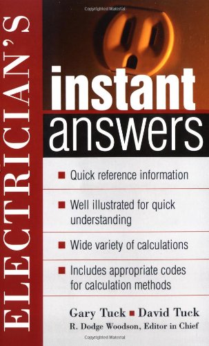 Electricians Instant Answers Instant Answer Series 1st Edition David Tuck