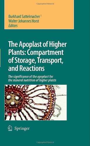 The Apoplast Of Higher Plants Compartment Of Storage Transport And Reactions The Significance Of The Apoplast For The Mineral Nutrition Of Higher Plants 1st Edition Burkhard Sattelmacher Editor