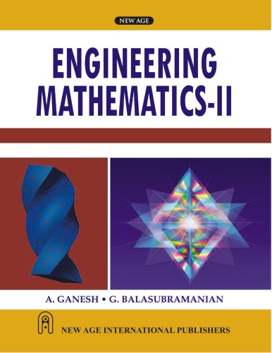 Engineering Mathematics Ii As Per The New Syllabus Of Vtu B E Ii Semester A Ganesh Author